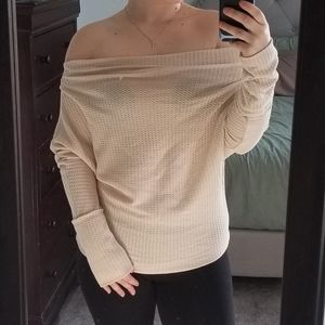 Fashion Nova Off The Shoulder Long Sleeve Top